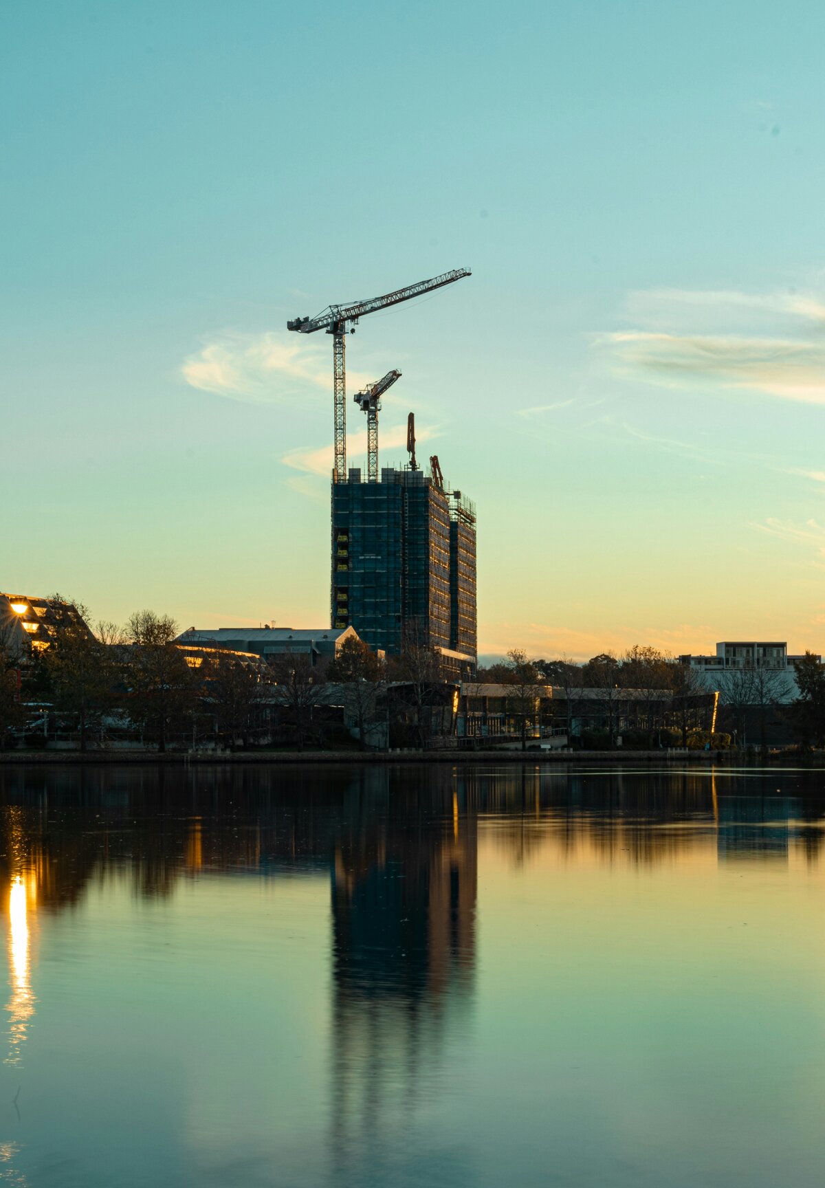 Canberra city and Lake Burley Griffin, downstream of the Cotter and Googong catchments that supply Icon Water's soft tap water