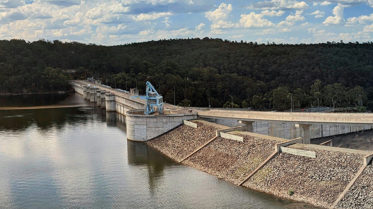 Warragamba Dam wall and Lake Burragorang, the main source of Sydney's drinking water and one of the supplies checked for PFAS in Australian tap water